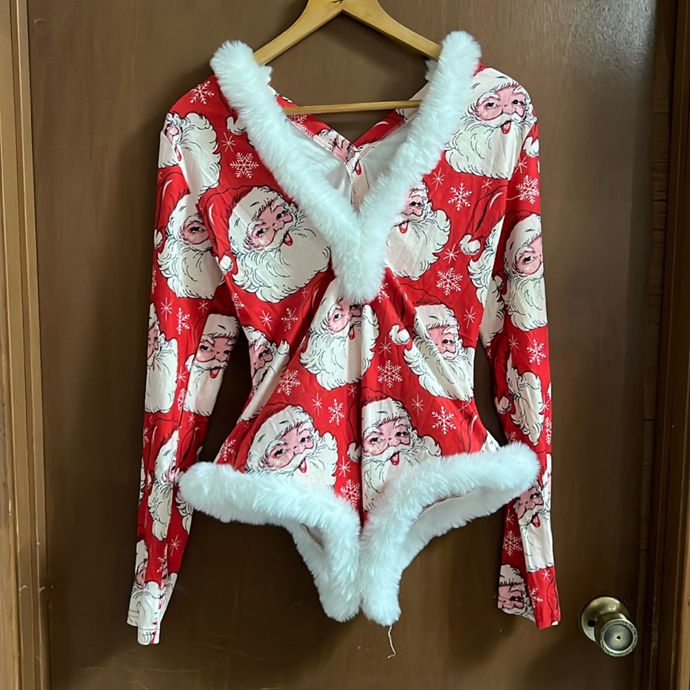 Santa bodysuit m/l